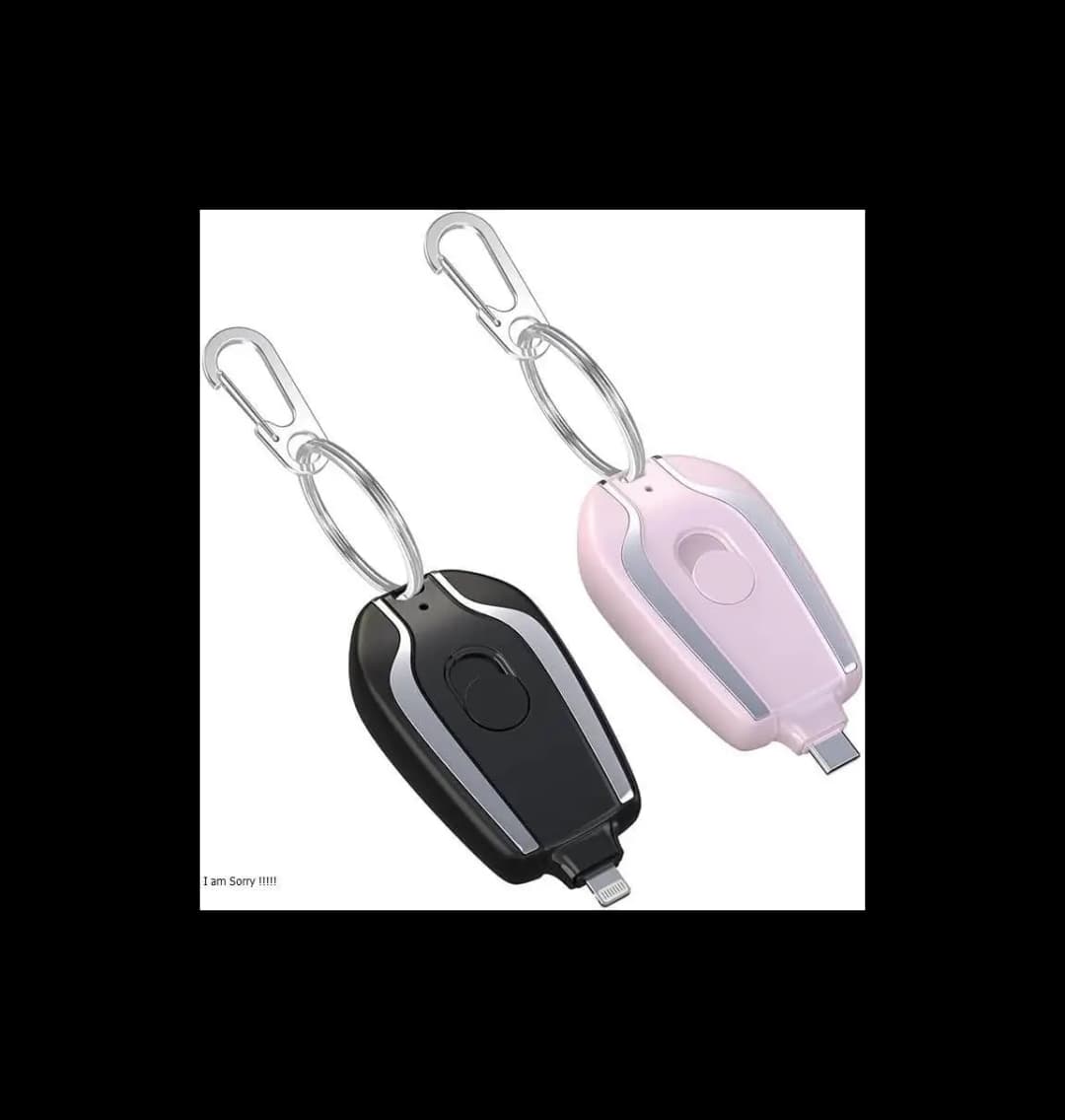 Compact Portable Keychain Power Bank - Type C