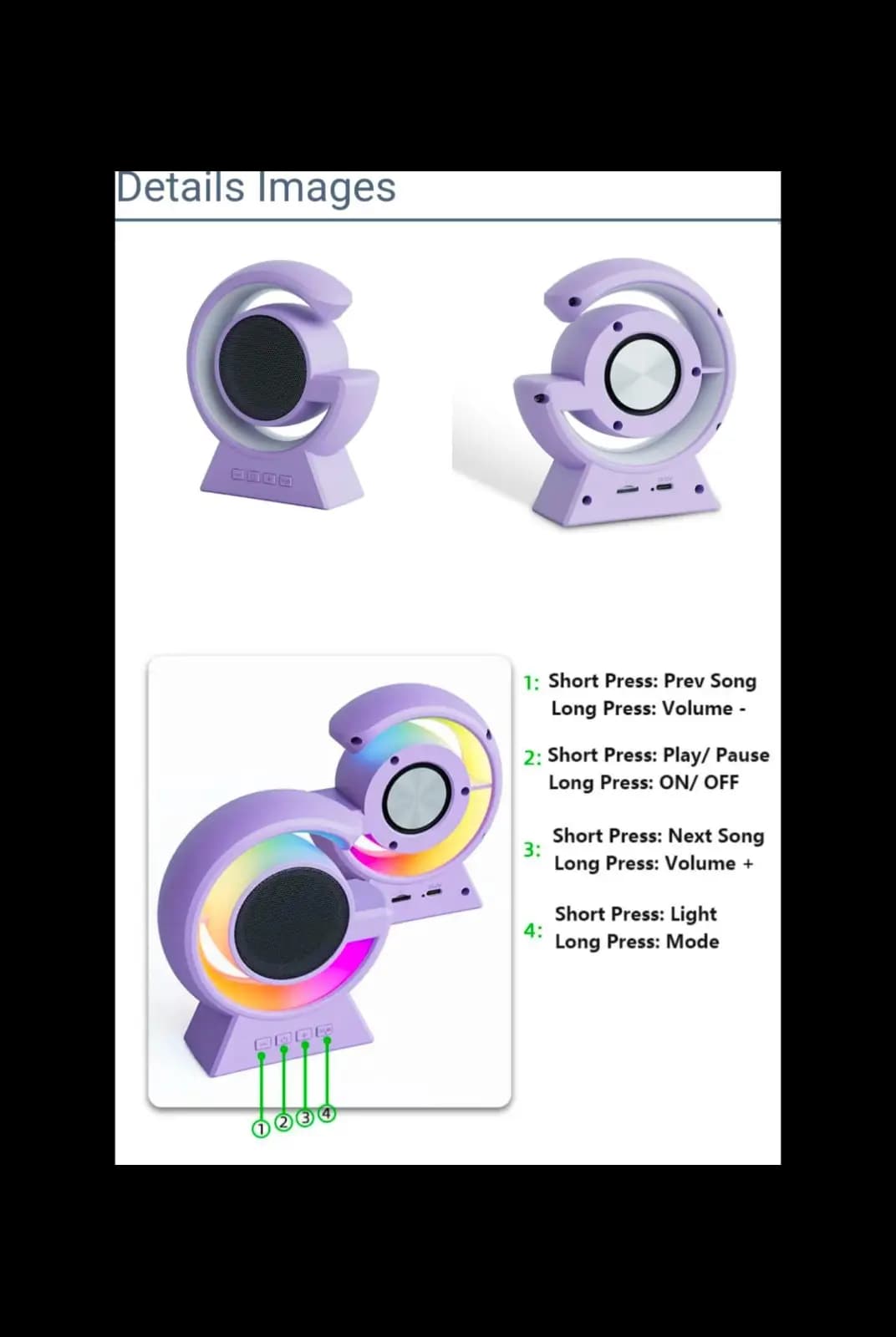 Touch Lamp Wireless Speaker with Voice Control - 5 Watts of Pure Sound